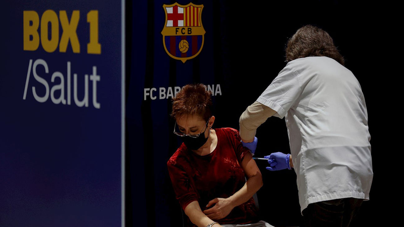 El Camp Nou reabre sus puertas al público como nuevo punto de vacunación