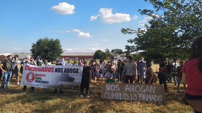 Concentración vecinal en Getafe contra la planta de Corrugados