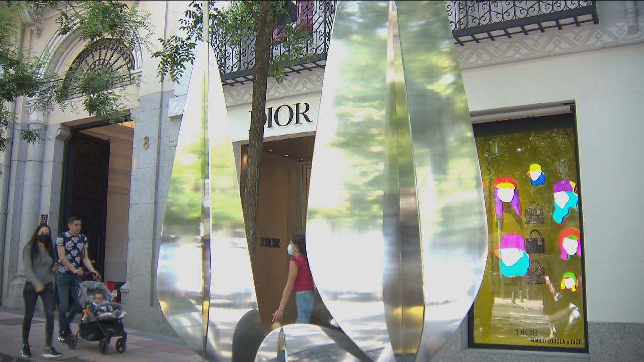 Esculturas de Alejandro Vega en la Milla de Oro madrileña