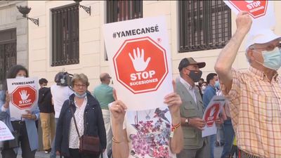 'Stop Sucesiones' reclama en las calles de Madrid acabar con el impuesto de Sucesiones