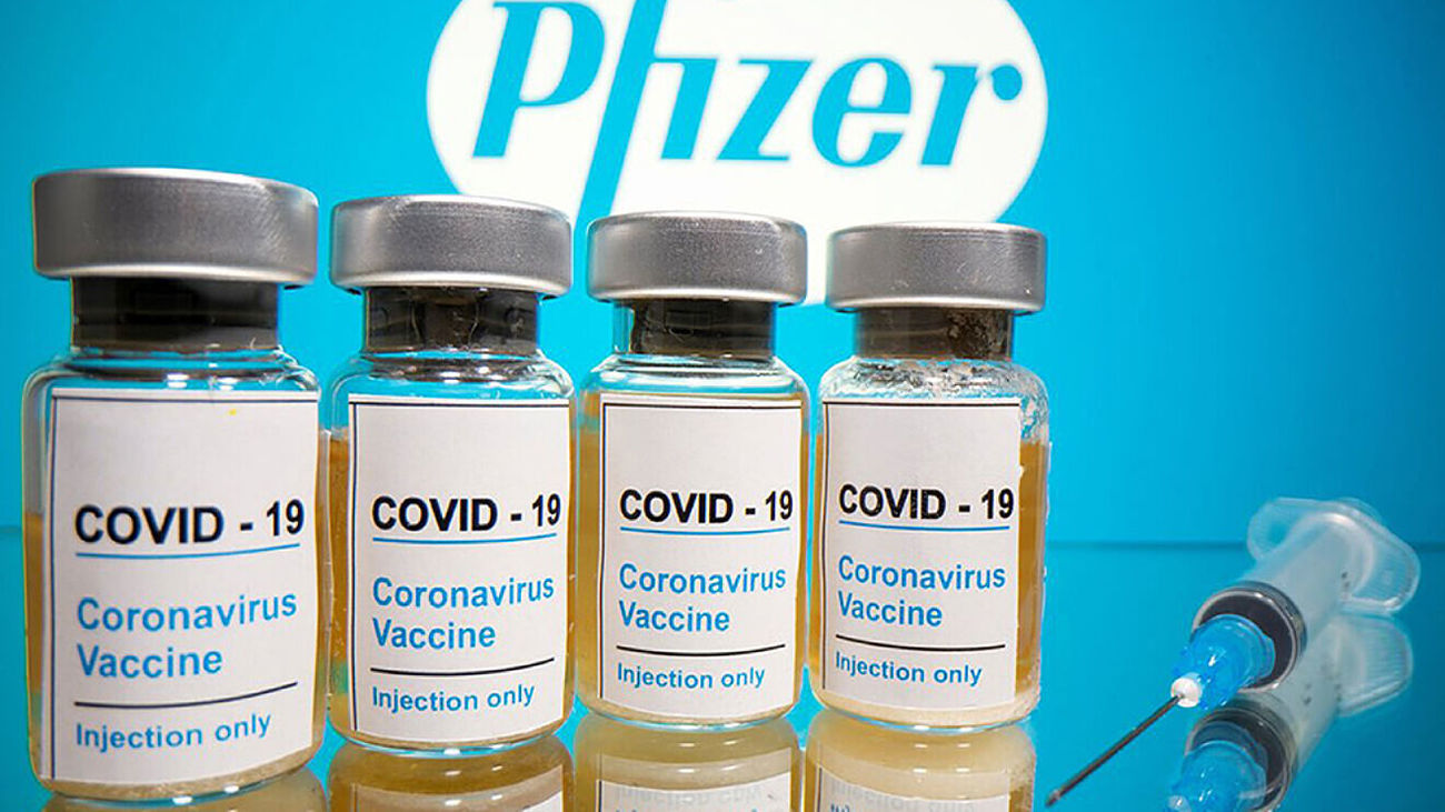 Viales de la vacuna de Pfizer-Biontech