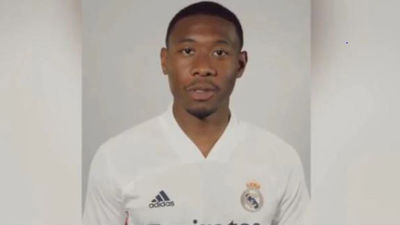 Alaba ya posa con la camiseta del Real Madrid: "Se cumple un sueño"