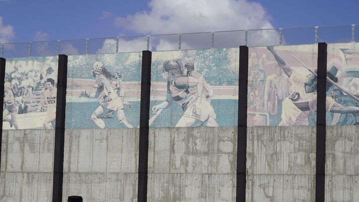 Mural de deportistas / Ayuntamiento de Móstoles