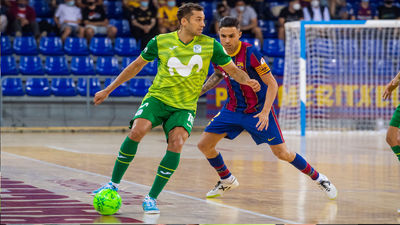 2-5. Movistar Inter gana el primer partido de cuartos por el título ante el Barça