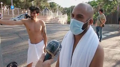 Desalojados con lo puesto en el hotel incendiado