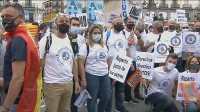Guardias civiles se manifiestan en Madrid en protesta por el "retroceso de sus derechos laborales"