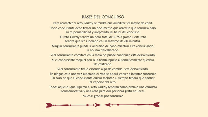 Bases del concurso de la hamburguesa / Redacción