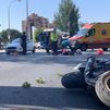 Grave un motorista en Madrid tras un accidente en la salida de la M-30 por la A-5