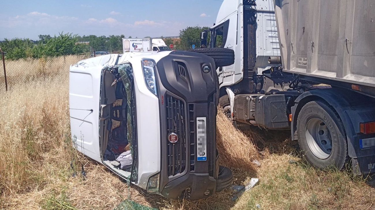 Accidente múltiple en San Fernando de Henares