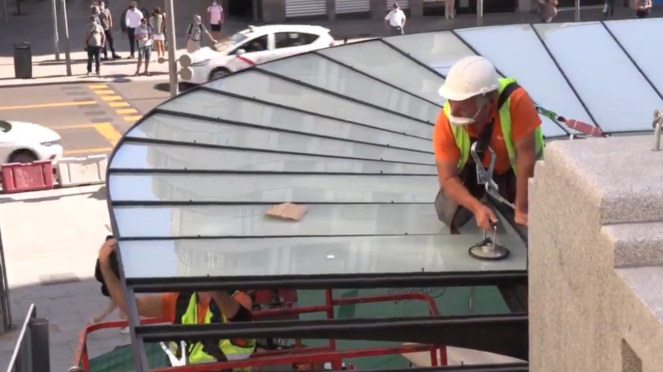 Metro de Madrid concluye la construcción de la réplica del templete de Antonio Palacios de la estación de Gran Vía