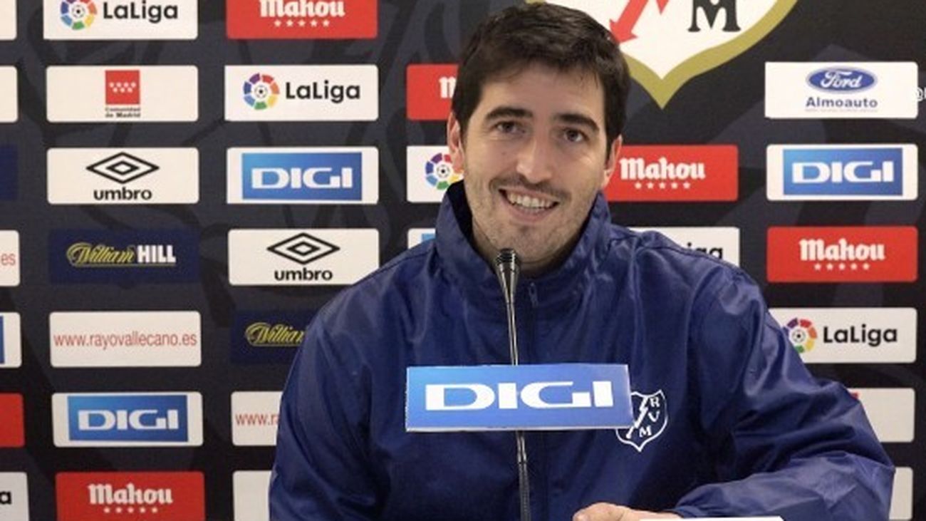 Andoni Iraola, entrenador del Rayo