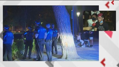 Lucha contra el macrobotellón en el parque Oeste de Madrid