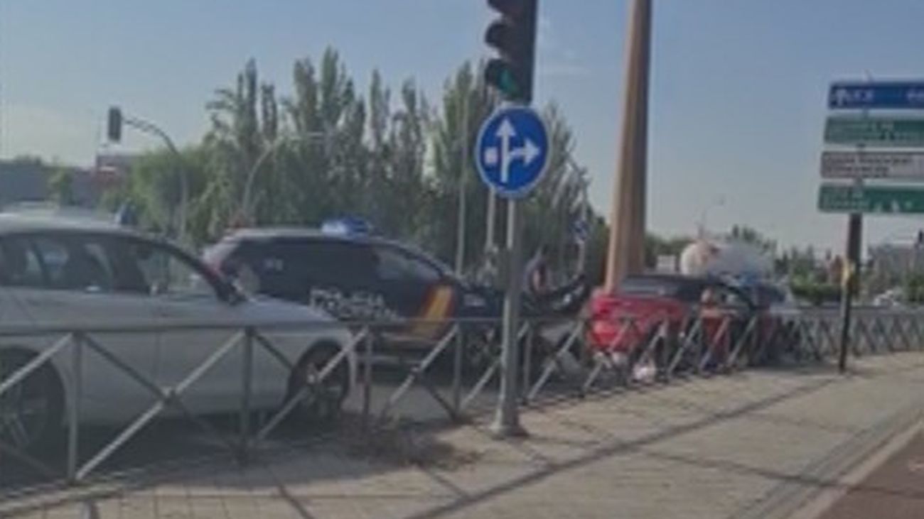 Susto y tensión en Villaverde tras una persecución a un hombre que no paró en un control policial