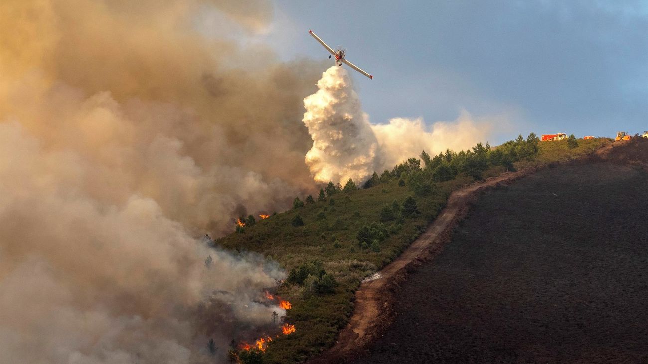 Incendio forestal en Folgoso do Courel