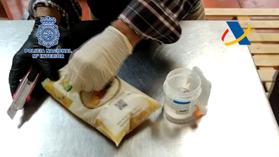 Incautados en Madrid 800 kilos de cocaína mezclada con pulpas de piña