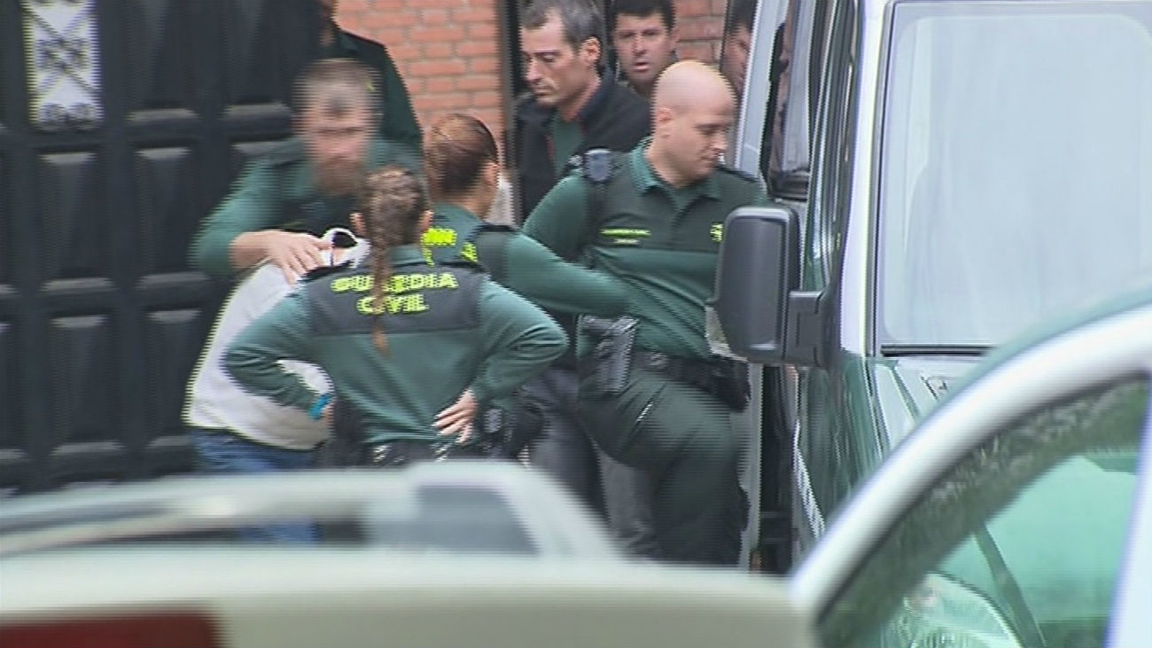 Imagen de la detención del asesino de Arganda