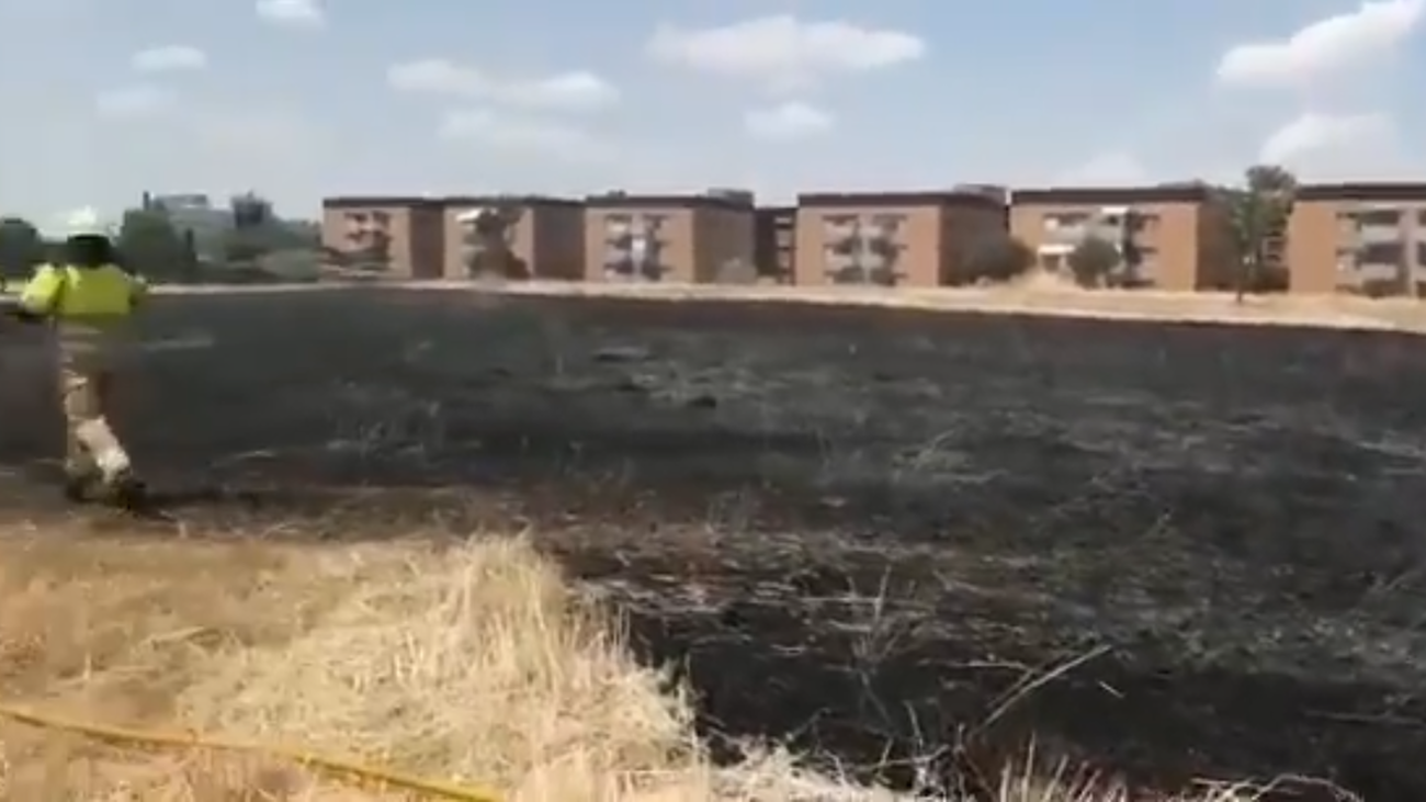 Incendio den el campus de la URJC