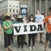 Protesta por  la vivienda frente al Congreso: "En agosto habrá un 'tsunami' de 40.000 desahucios"