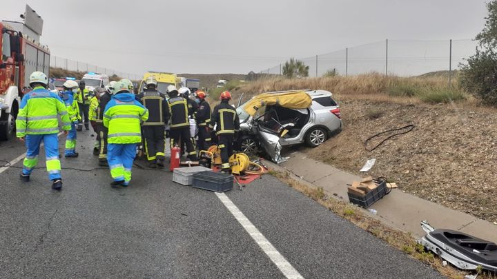 Accidente en San Martín de la Vega / @112cmadrid