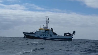 El Ángeles Alvariño abandona la búsqueda de Anna y Tomás Gimeno