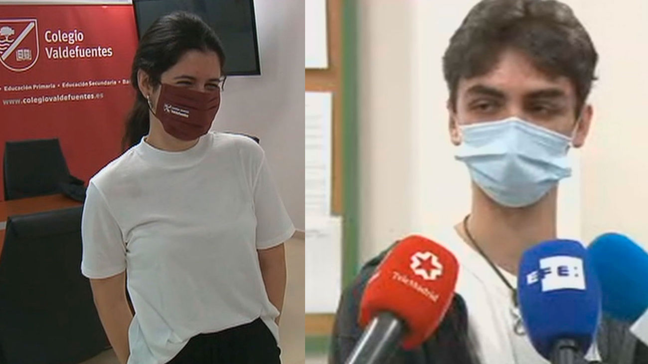 Los dos estudiantes de Madrid con un 10 en la EvAU: “No nos lo esperábamos”