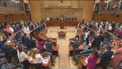 Minuto de silencio en la Asamblea por los dos últimos asesinatos  de violencia machista en Madrid