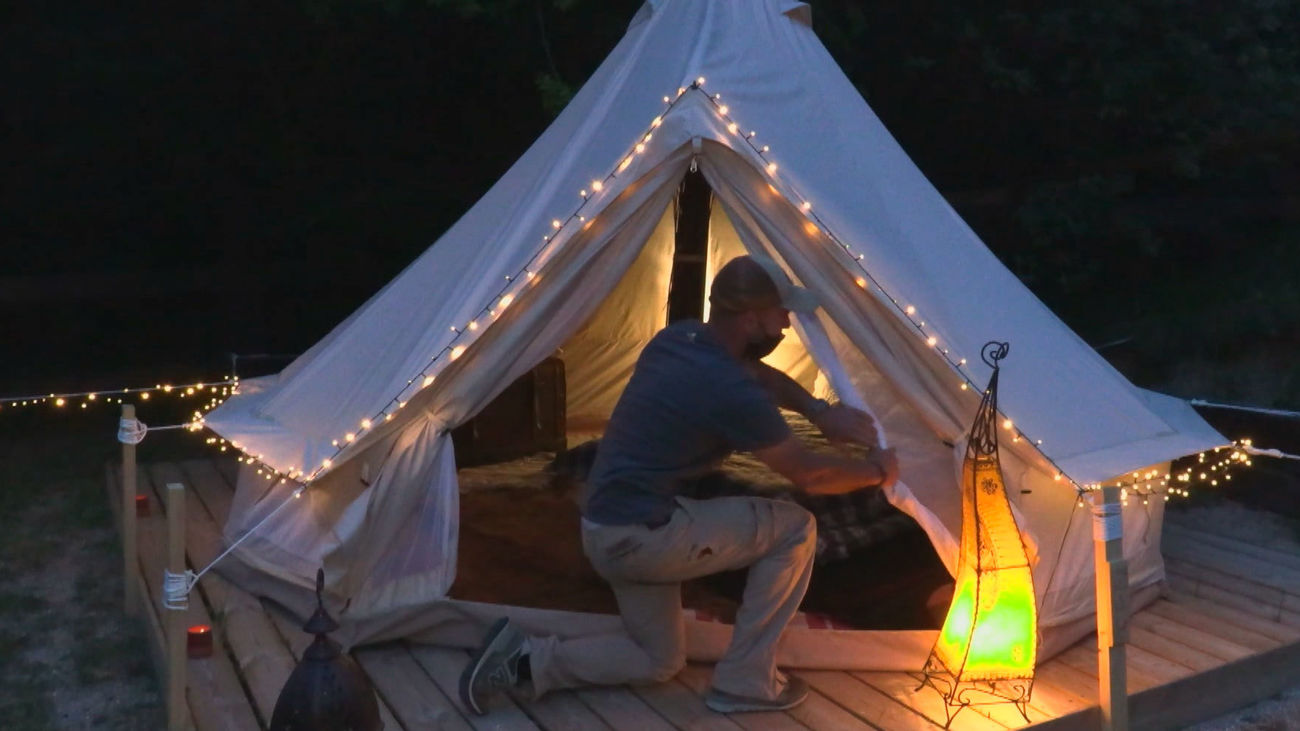 Camping de jaimas en Cercedilla, Madrid