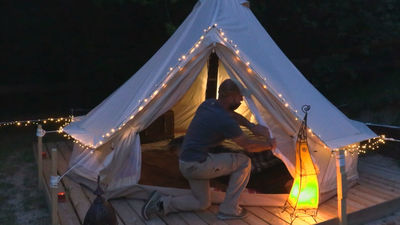 Camping de jaimas en Cercedilla, Madrid