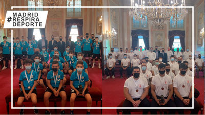 El Ayuntamiento de Alcalá recibe a Movistar Inter y Rugby Alcalá tras sus excelentes temporadas