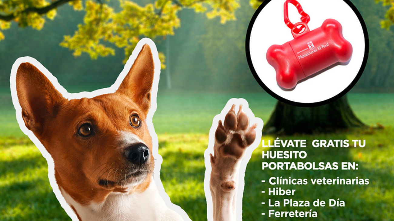 Cartel de la iniciativa de salud pública en Manzanares el Real