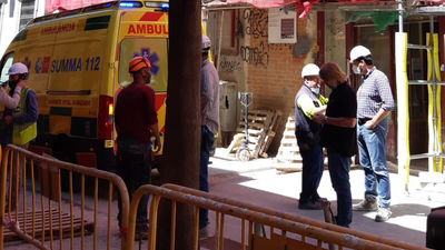 Herido al sufrir un corte en la muñeca con una radial en las obras de un edificio en Callao