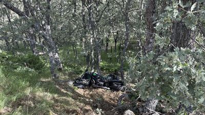 Un motorista, grave tras caer por un barranco en Miraflores de la Sierra