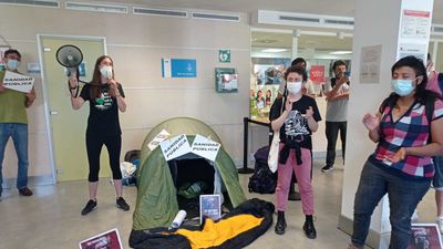 Encierro de médicos y otros colectivos en la Gerencia de Atención Primaria de Madrid