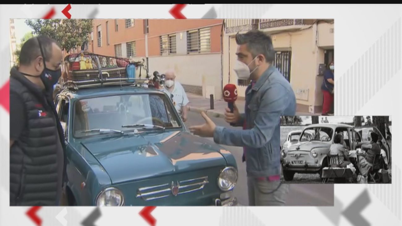 Carlos tunea un Seat 850 para irse de vacaciones como en los 60