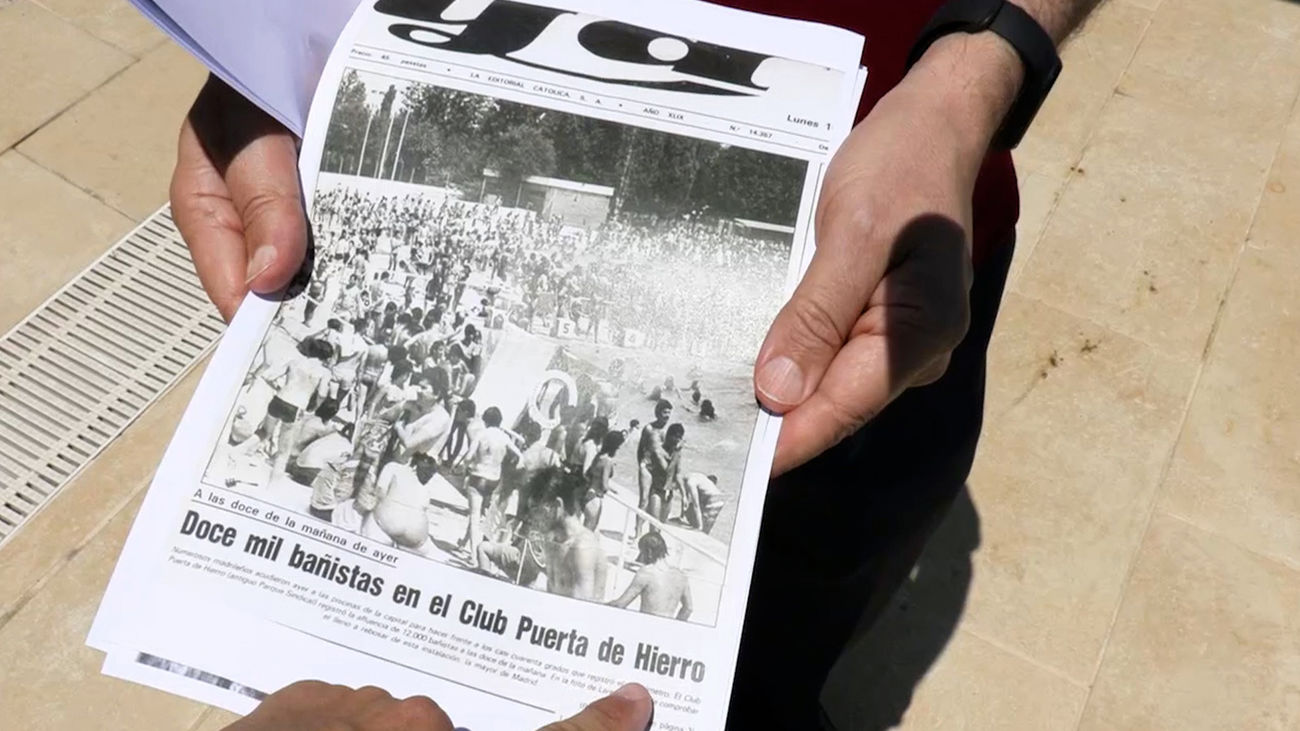 Cuando el Parque Sindical era la auténtica playa de Madrid