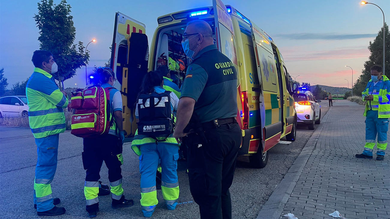 Servicios de emergencias, en el lugar del suceso