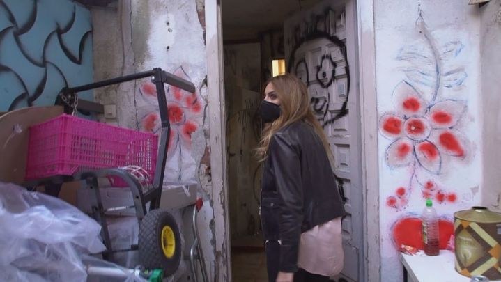 Patio del edificio okupado que ha visitado 'La comunidad' / Redacción