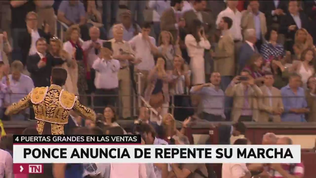 El torero Enrique Ponce anuncia su retirada "por tiempo indefinido"