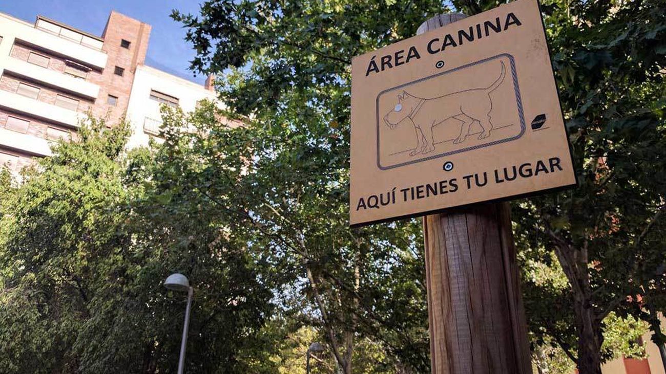 Área canina en Madrid