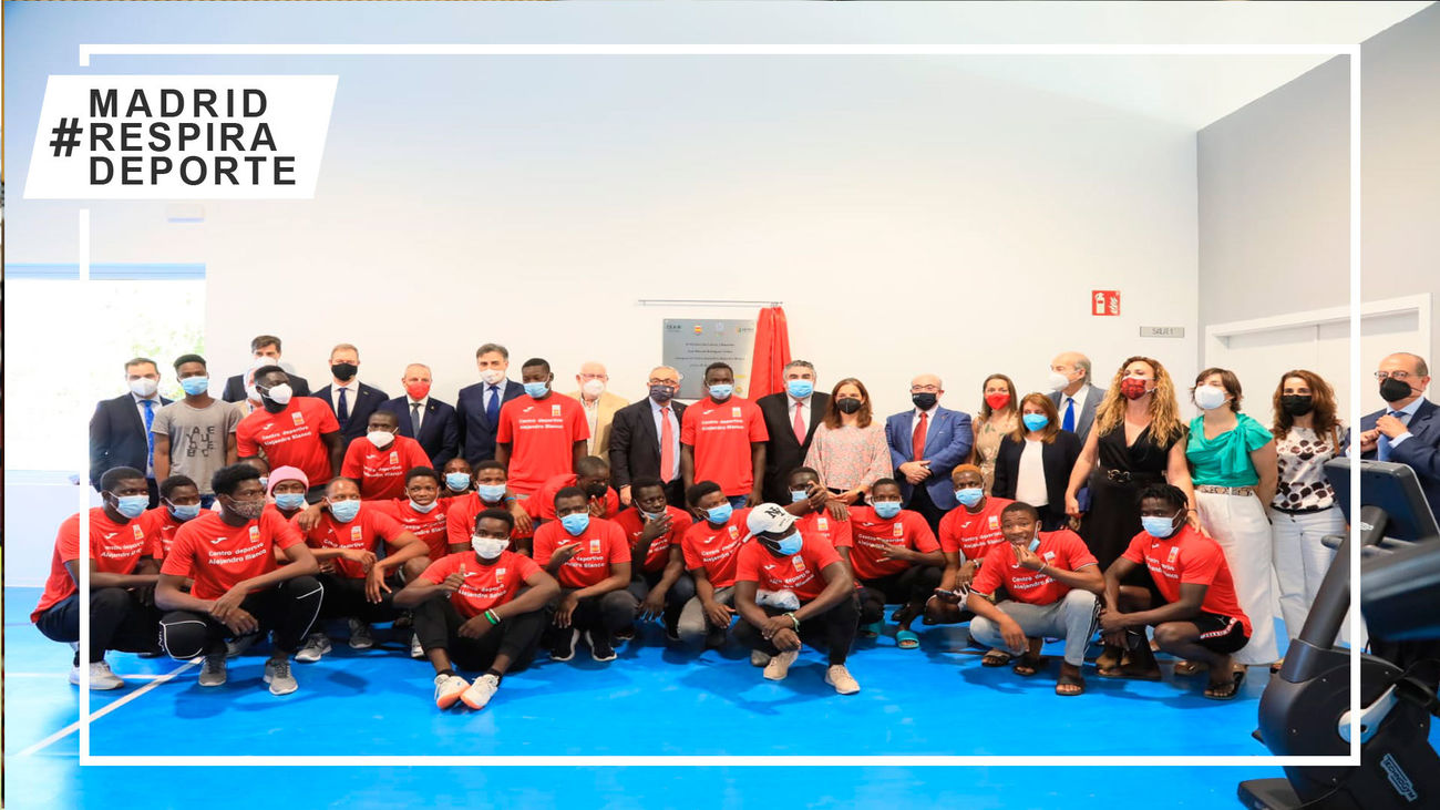 Getafe inaugura el primer pabellón deportivo del mundo para refugiados