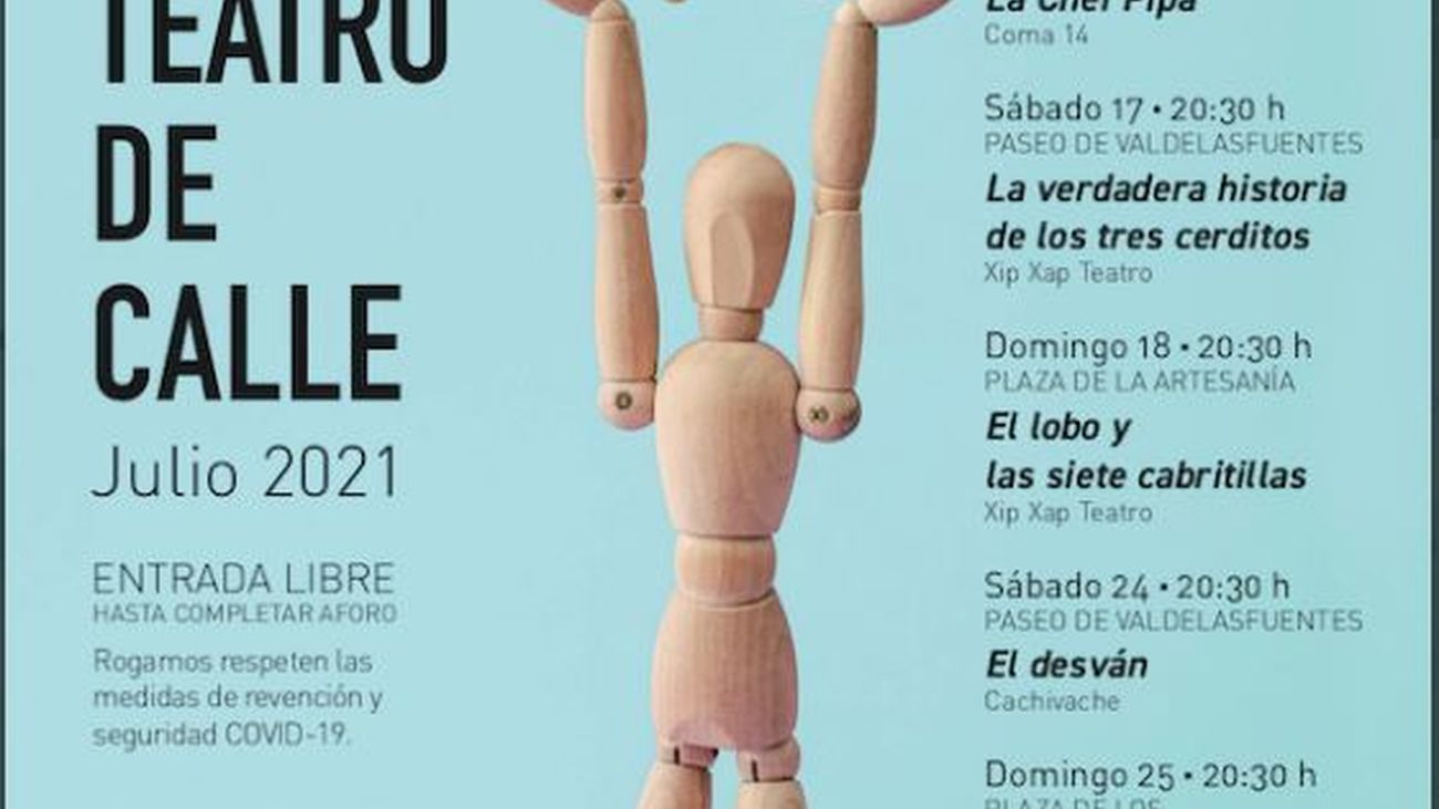 Alcobendas retoma su ciclo de teatro de calle para promover la cultura segura