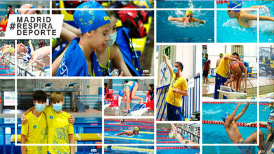 El Valle, Gredos San Diego y Real Canoe el pódium del Campeonato de Madrid alevín de natación