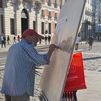 Antonio López vuelve a pintar en la Puerta del Sol
