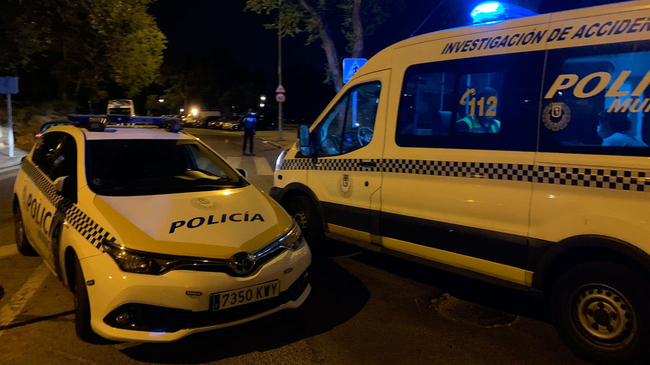 La policía en el lugar del atropello de julio en Vallencas