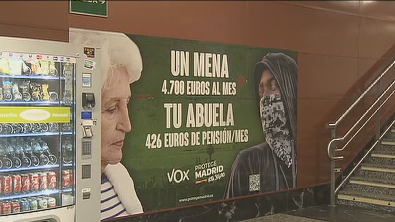El polémico cartel de Vox en el Metro