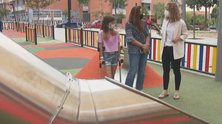 La madre de la niña lesionada quiere que se investigue el accidente / TELEMADRID
