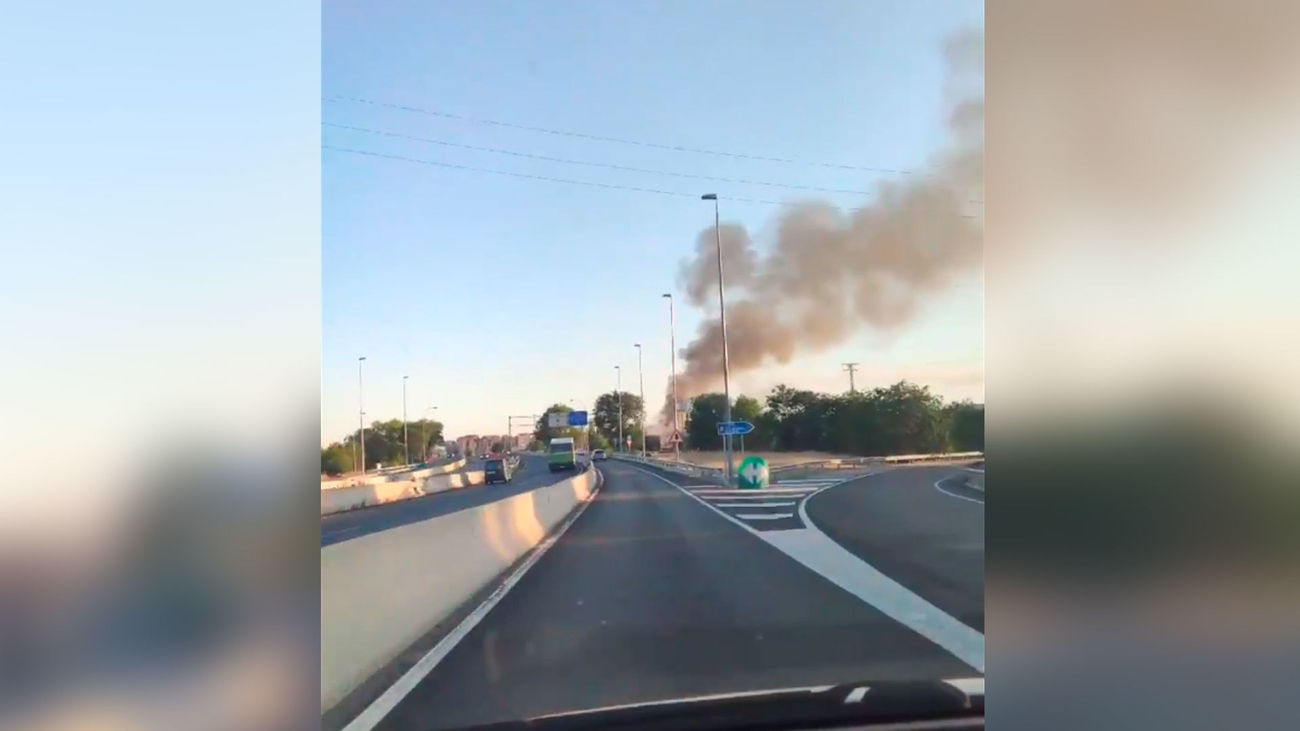 Incendio en un antigua cárnica de Leganés