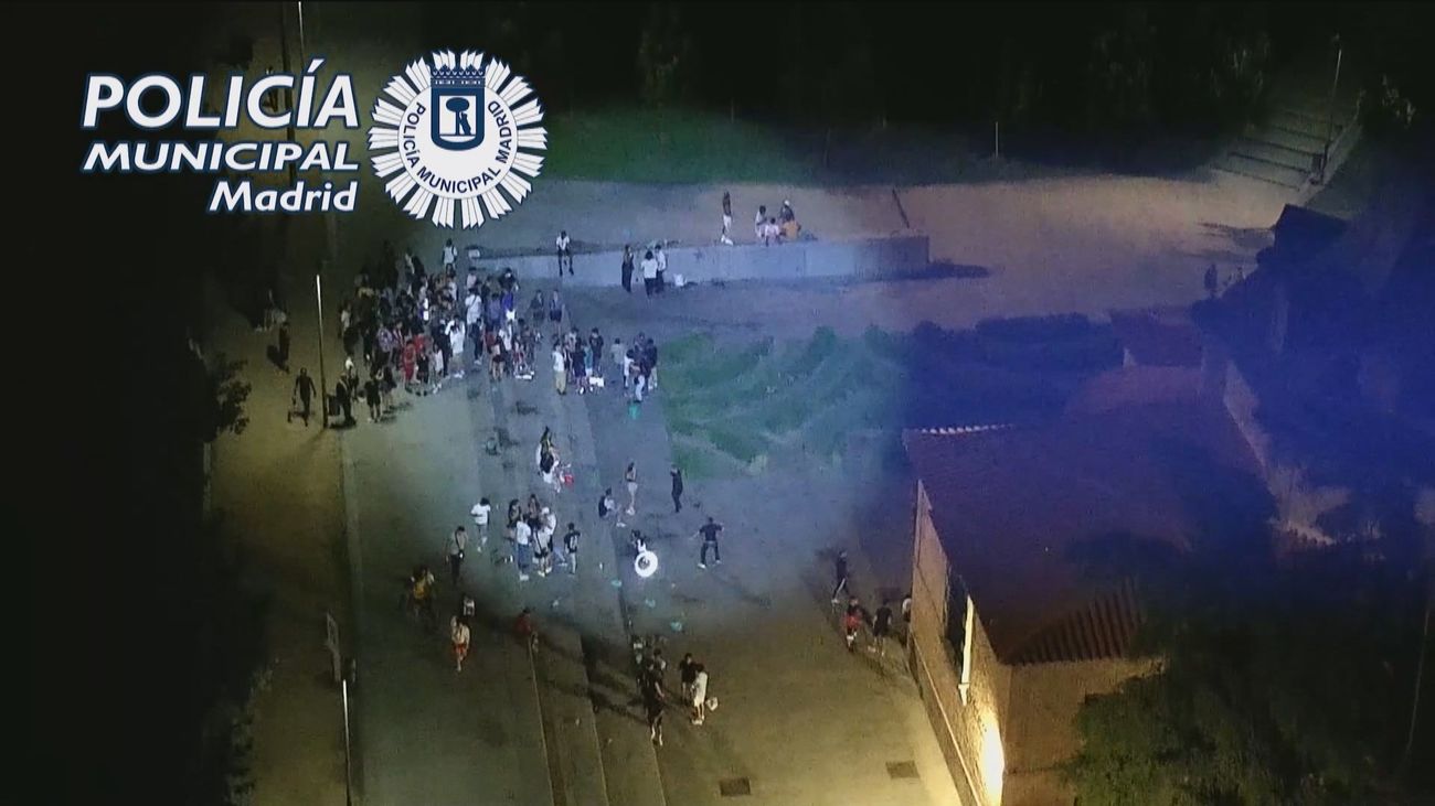La Policía interpuso 766 multas por hacer botellón en Madrid este fin de semana