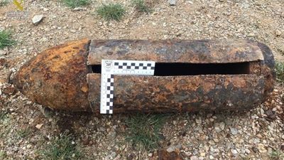 Localizado un proyectil de la Guerra Civil en una obra en Carabanchel