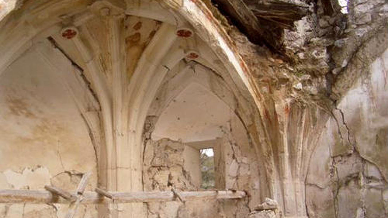 Detalle de la bóveda de la ermita de Orcález, en  Santorcaz